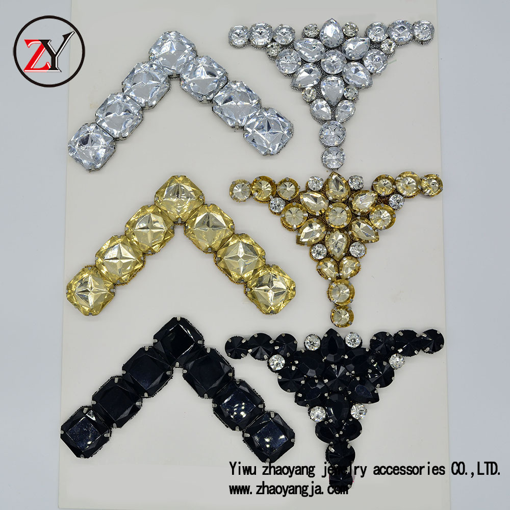 2019新款上市 凉鞋人字拖鞋饰 义乌鞋花 合金烧焊鞋扣 zy072618产品图