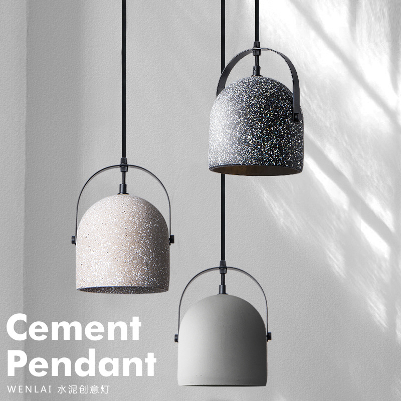 Small concrete chandelier in creative Clothing Shop, coffee shop, antique concrete chandelier in bedside sample room of bedroom