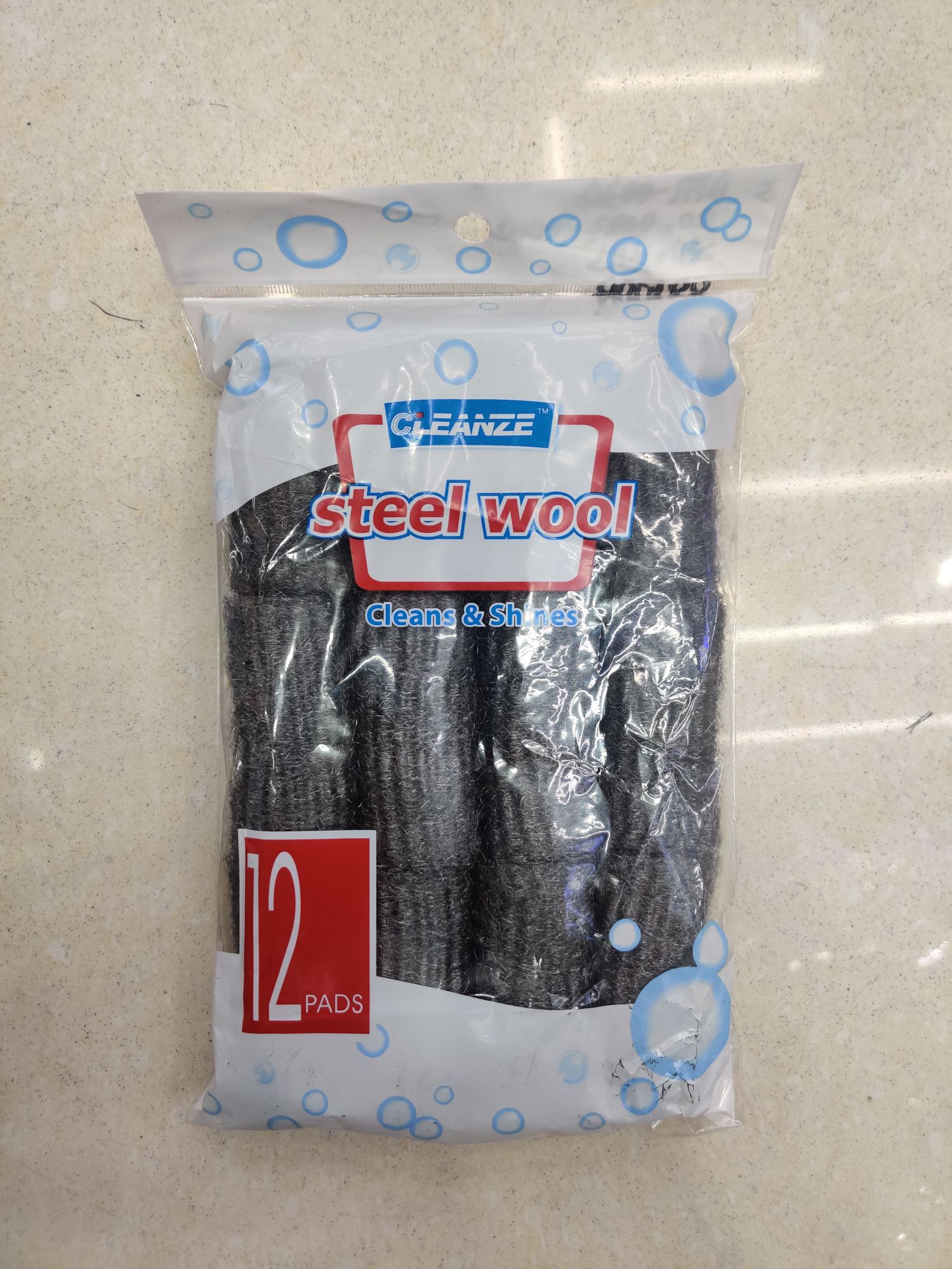 Bags of steel wool, 12 pieces of steel wool in 6 pieces, 6 grams of steel wool polished cotton details Picture