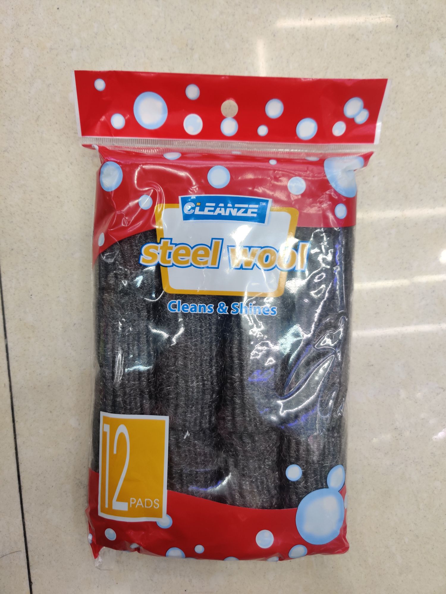 Bags of steel wool, 12 pieces of steel wool in 6 pieces, 6 grams of steel wool polished cotton full figure