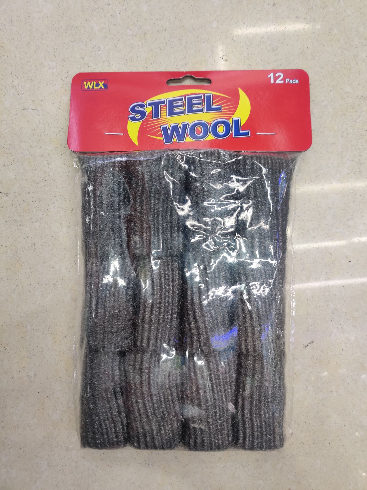 Bags of steel wool, 12 pieces of steel wool in 6 pieces, 6 grams of steel wool polished cotton Specification drawing