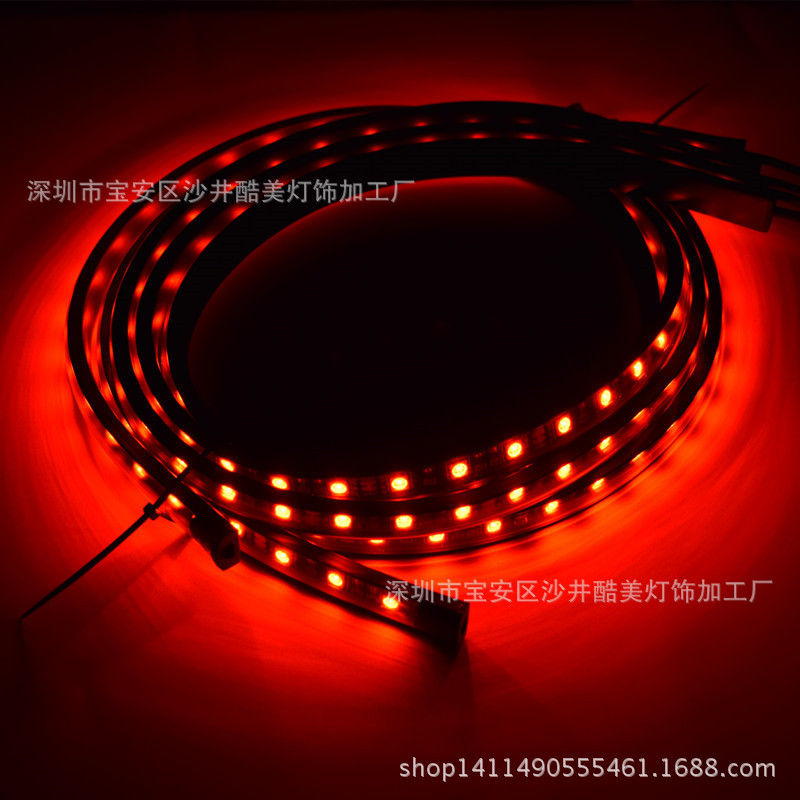 Export Explosion Of Colorful Wireless Remote Control Music Voice Control Light Atmosphere Light Car Chassis Light 60*90Cm Specification drawing