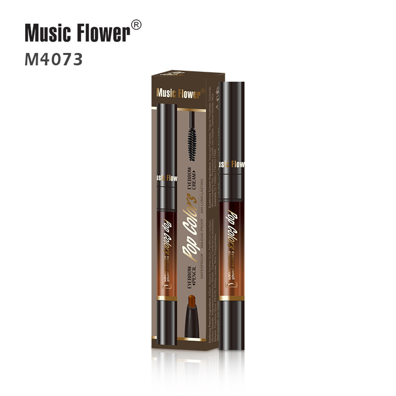Music Flower双头自动韩国彩妆不晕染眉膏眉笔不脱妆防水M4073细节图