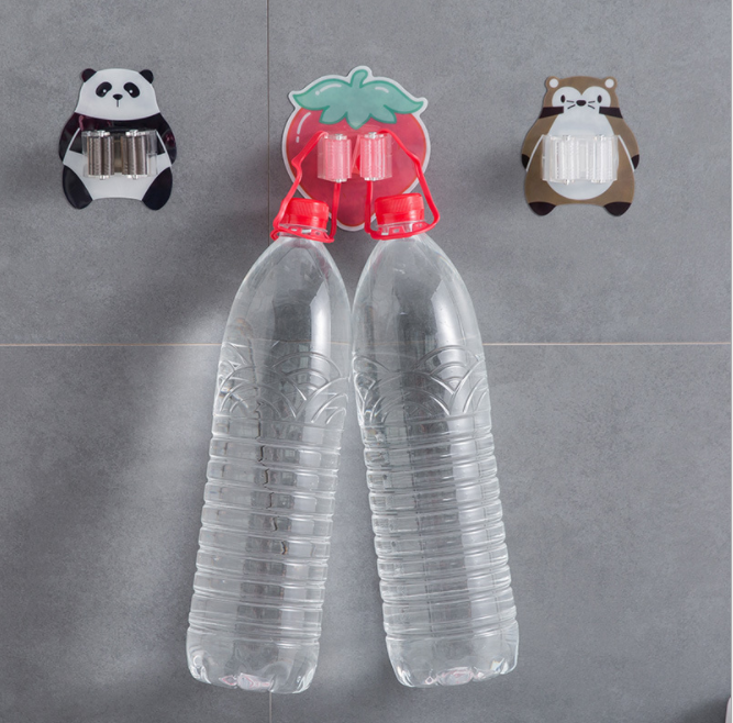 Non-perforated mop rack, bathroom, living room, multi-purpose plastic mop rack, seamless strong adhesive mop rack details Picture