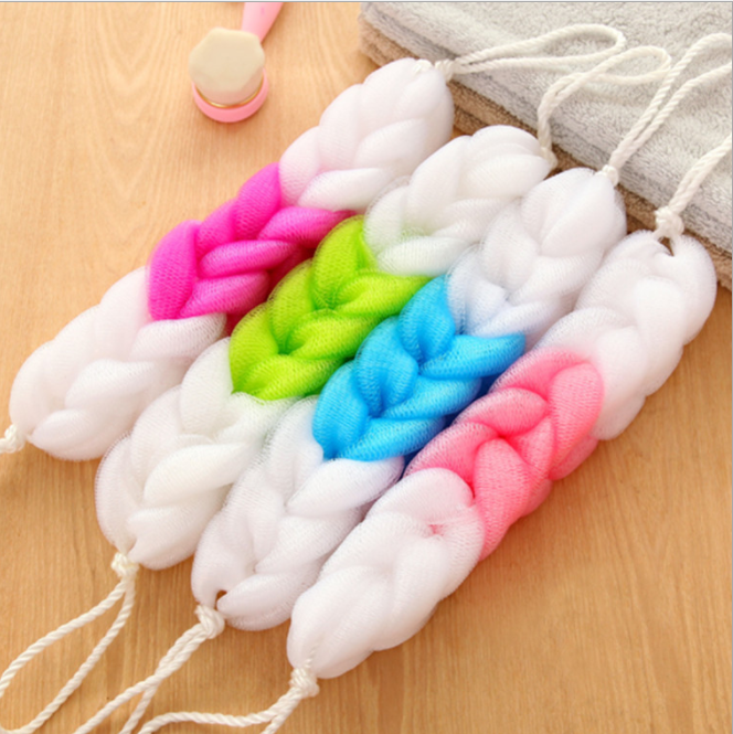 Bath strip Free Bath towel Large bath ball Thickened color bath flower back Long strip Bath Bath Bath Bath 70g