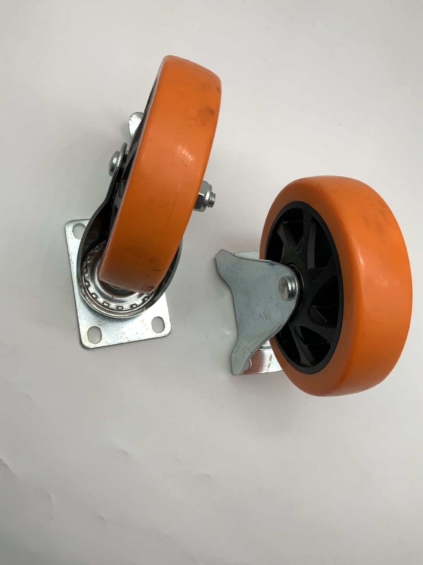 Shuzan high-quality brand flat-bottomed movable casters, casters, trolleys, rubber belts, brakes, and other window accessories Specification image