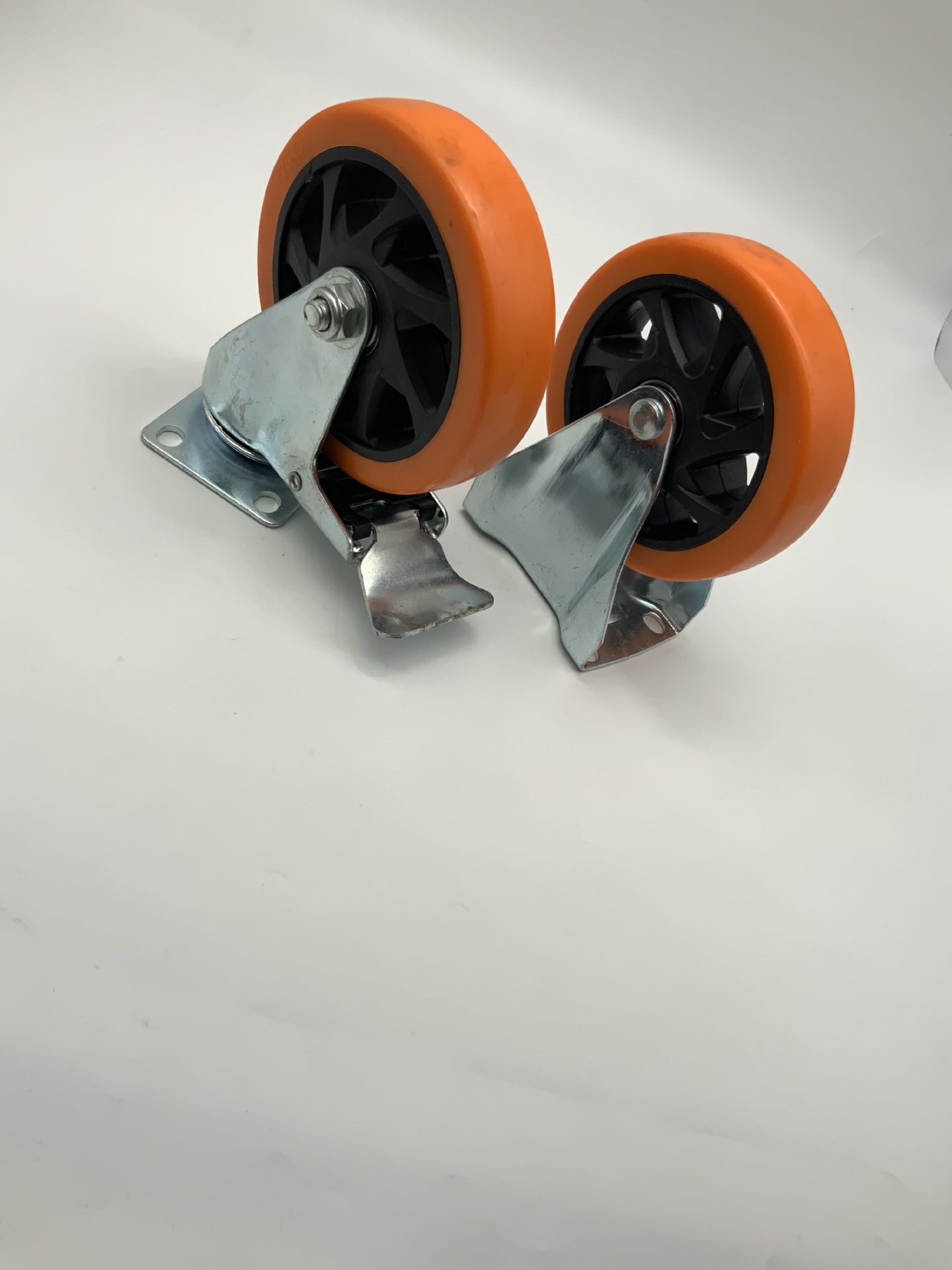 Shuzan high-quality brand flat-bottomed movable casters, casters, trolleys, rubber belts, brakes, and other window accessories