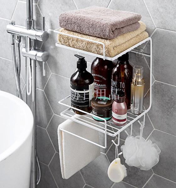 Suction wall kitchen shelving