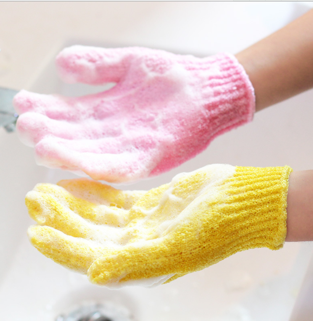 Bath towel Bath gloves five-finger bath appliance powerful double-sided exfoliating Korean home day