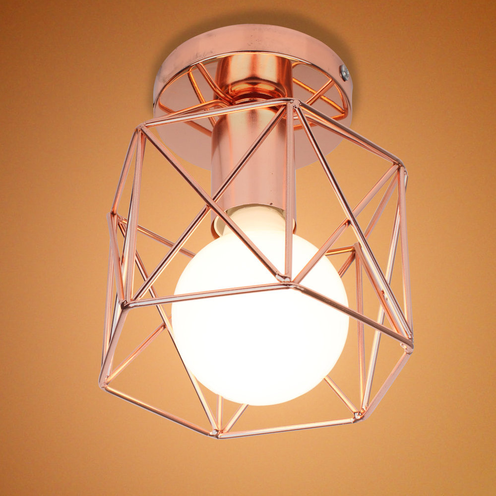 Modern light luxury bedroom ceiling led living room balcony light kitchen bathroom corridor light rose gold corridor lighting