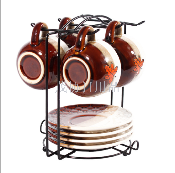 Creative metal drain cup holder Home iron art coffee cup holder hanging cup holder hanging cup holder manufacturer