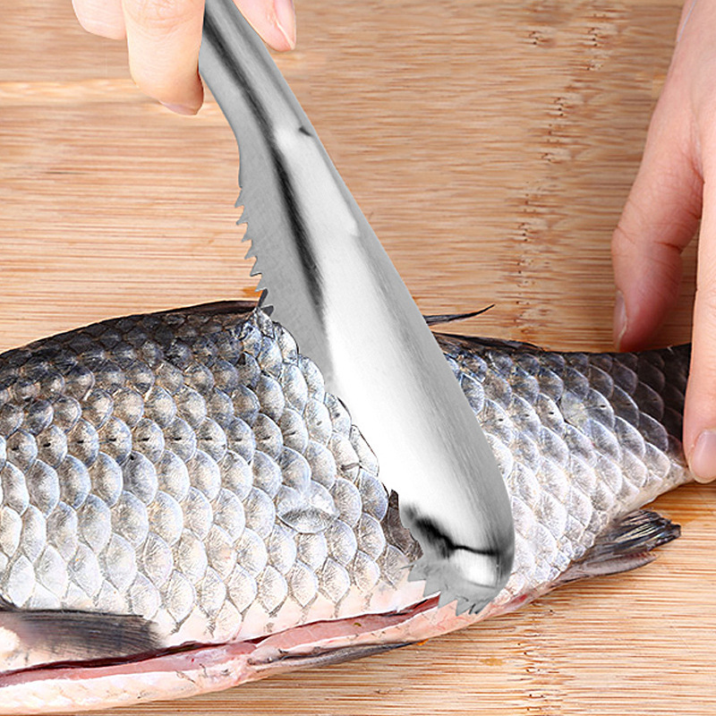 Kitchen small tools, stainless steel fish scale scraper, creative fish scale remover, fish scale brush, wholesale