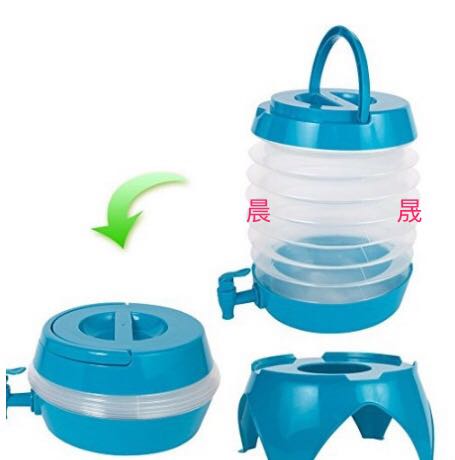 塑料可伸缩带水龙头水壶手提便携式水桶3.5L 5.5L产品图