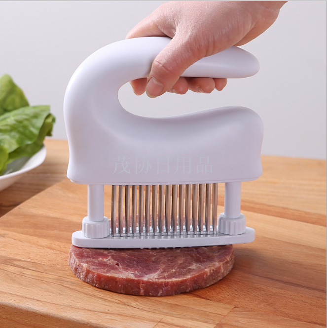 Stainless steel tenderloin, meat hammer, meat needle, tendon trimmer, lamb, pig, chicken, fish, steak, perforator, pig skin inserter