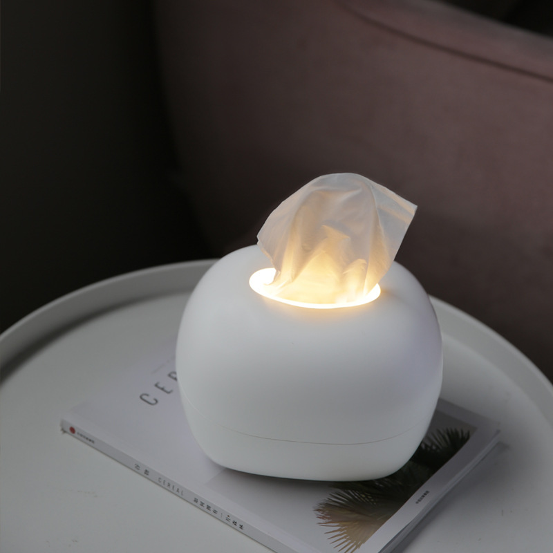 Luminous treasure box paper towel box waterproof extraction paper towel box creative atmosphere small night light details Picture