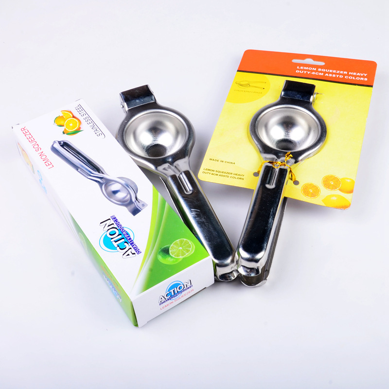 Small kitchen tools, small stainless steel lemon juicer, orange juicer, manual juicer, lemon clip Application Scenario