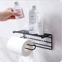 Iron art non-punch roll paper holder toilet paper holder bathroom toilet paper holder toilet paper holder household toilet paper holder