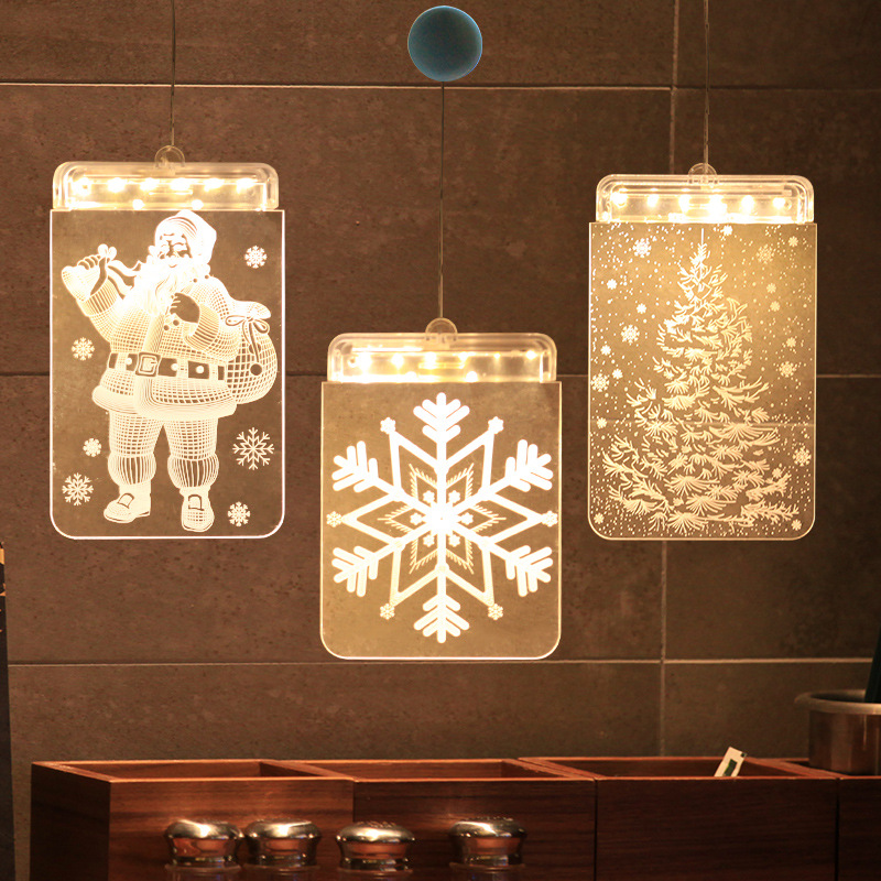 2019 New Christmas lights Holiday room decoration decoration products modeling lights 3D night lights can be customized