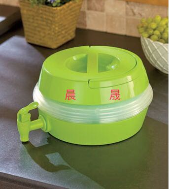 塑料可伸缩带水龙头水壶手提便携式水桶3.5L 5.5L细节图