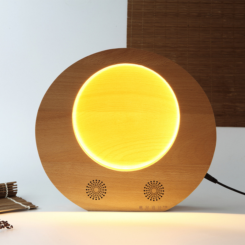 Mid-Autumn Gift Full Moon lamp Chinese wood desk lamp small night lamp full moon lamp Study business