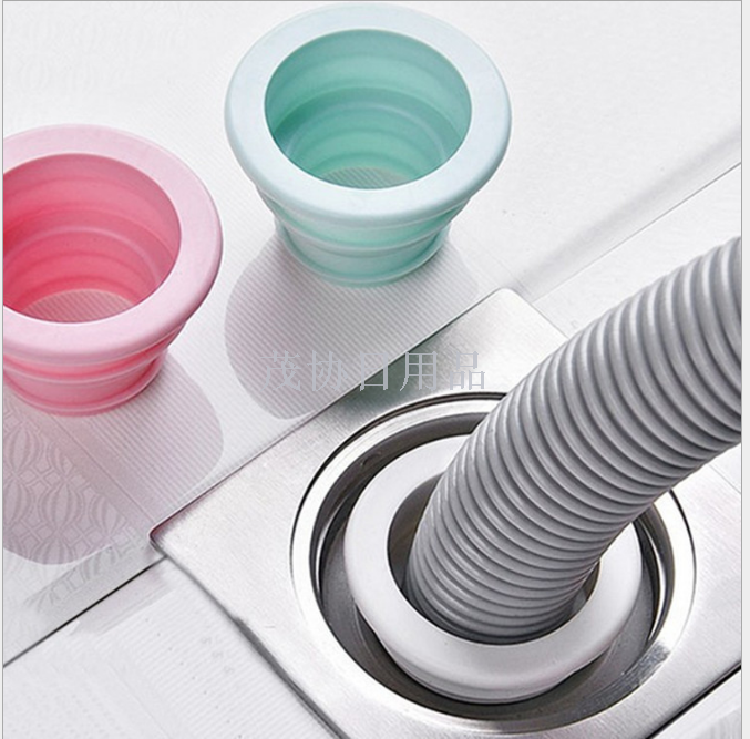 Anti-odor silicone joint for kitchen and bathroom drain pipe sealing rings, extended sealing plug for washing machine drain pipes