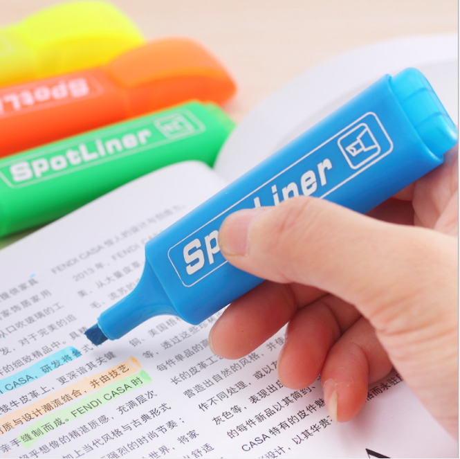 Japanese and Korean stationery cute candy color highlighters Color markers