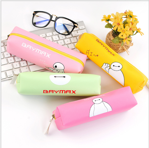 Japanese and Korean stationery Cute Big White large capacity pencil case stationery case