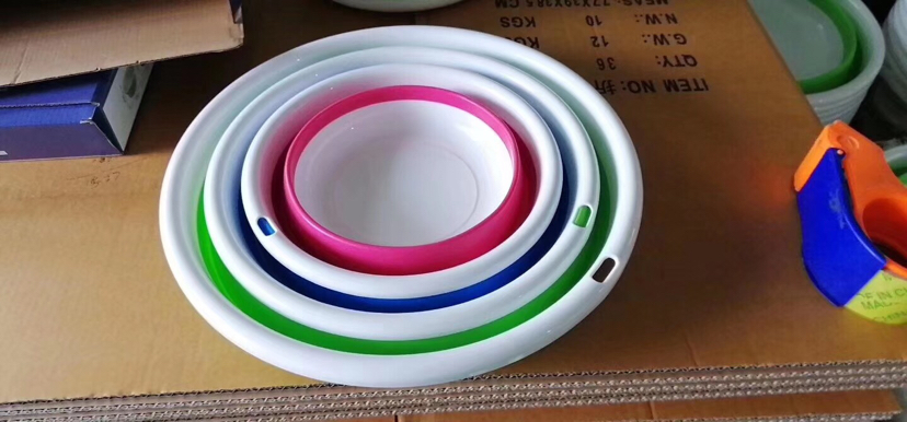 网红折叠收纳脸盆折叠洗菜蓝