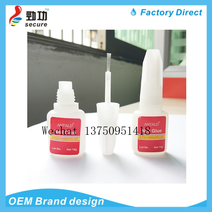 10g nail glue with hair brush does not hurt nails Nail patch adhesive fake nail glue