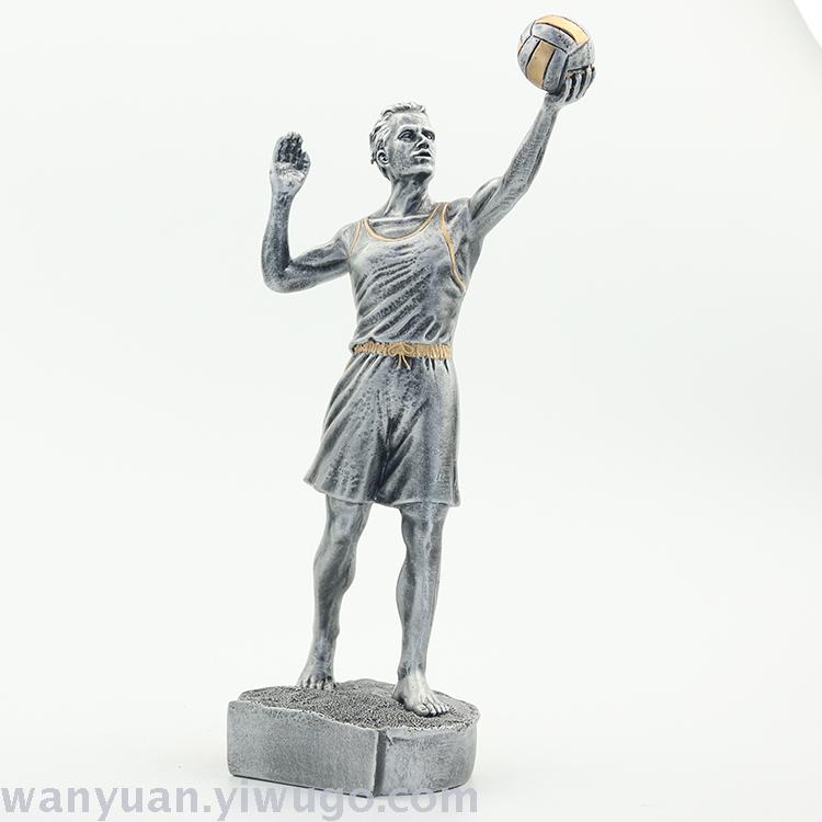 New volleyball resin trophies, metal and plastic trophies, MEDALS, custom-made sports trophies Specification drawing
