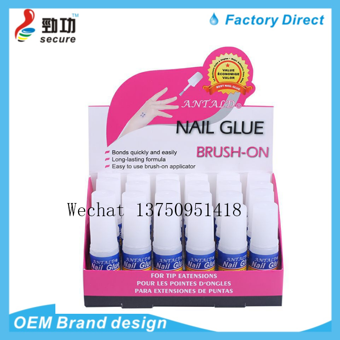 ANTONIO ANTALD3 Nail glue Nail Products Fake nail glue Blue label Pink label