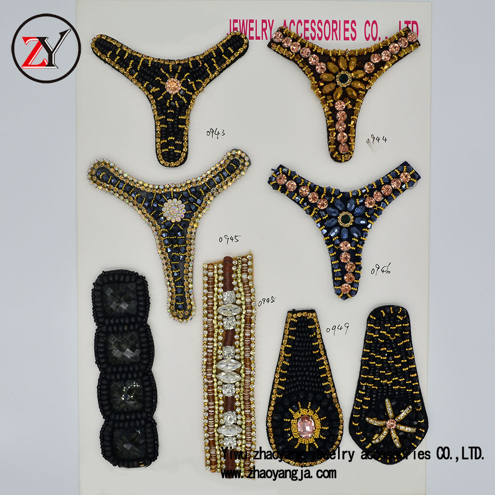 厂家直销 女式凉鞋人字拖鞋花鞋扣高档鞋饰品鞋辅件配饰 zy073018