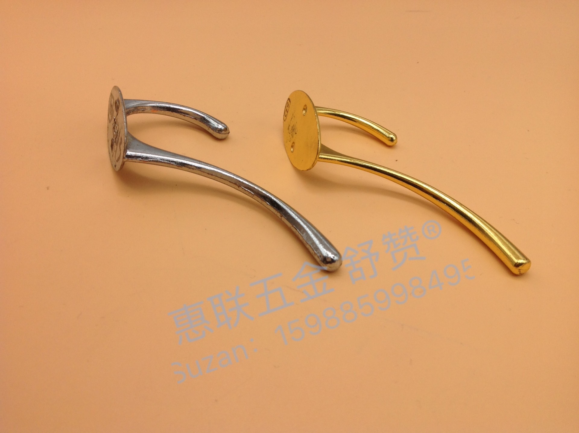 舒赞 铝线条简约金属抛光家用阳光房墙壁挂衣钩 家居五金配件坚固耐用款