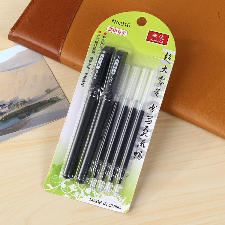 Office supplies signature pen Big Neutral pen Student stationery water-based pen 0.5mm Yiwu stationery wholesale thumbnail