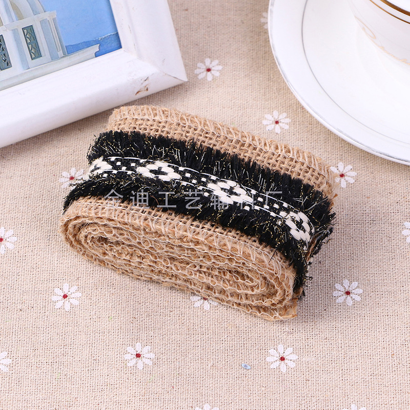 Factory direct sales, cross-border exclusive supply, DIY handmade wedding and Christmas craft, wholesale of lace and linen rolls Application Scenario