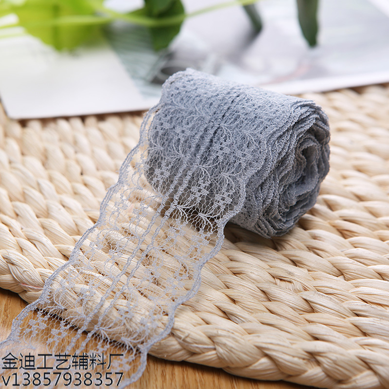 Manufacturers Direct Sales Cross-Border For Color Lace Roll 4.5Cm Clothing Decoration Europe And The United States Pastoral Jute Roll Lace Application Scenario