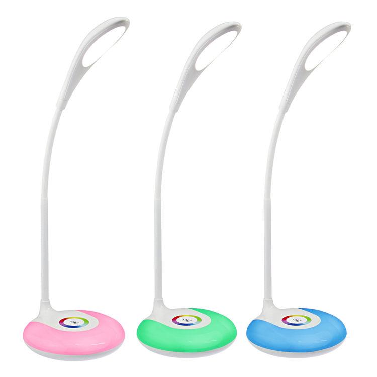 义乌好货 台灯批发 LED护眼灯 usb充电可变色小夜灯 学习氛围台灯