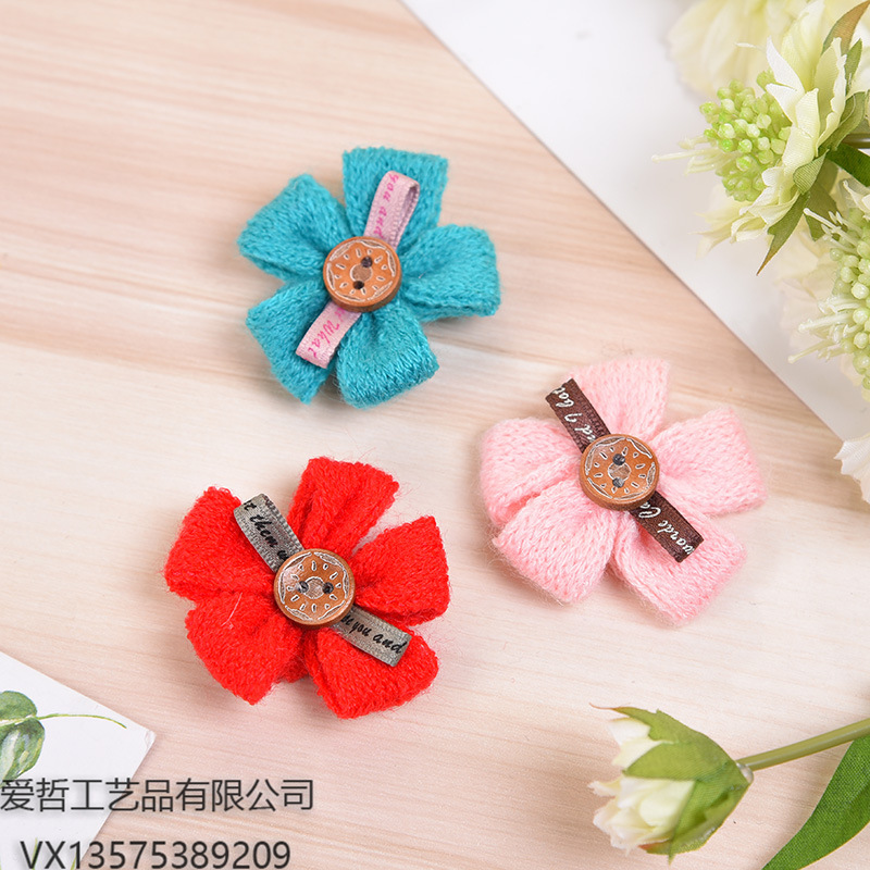 Factory direct sales, cross-border exclusive supply, best-selling hand-stitched children's headbands, flower socks, shoes and hats, flower diy accessories wholesale Specification image