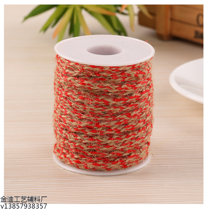 Factory direct sales, cross-border exclusive supply of colored woven linen thread clothing accessories and materials, wholesale of linen rope and woven rope Application Scenario