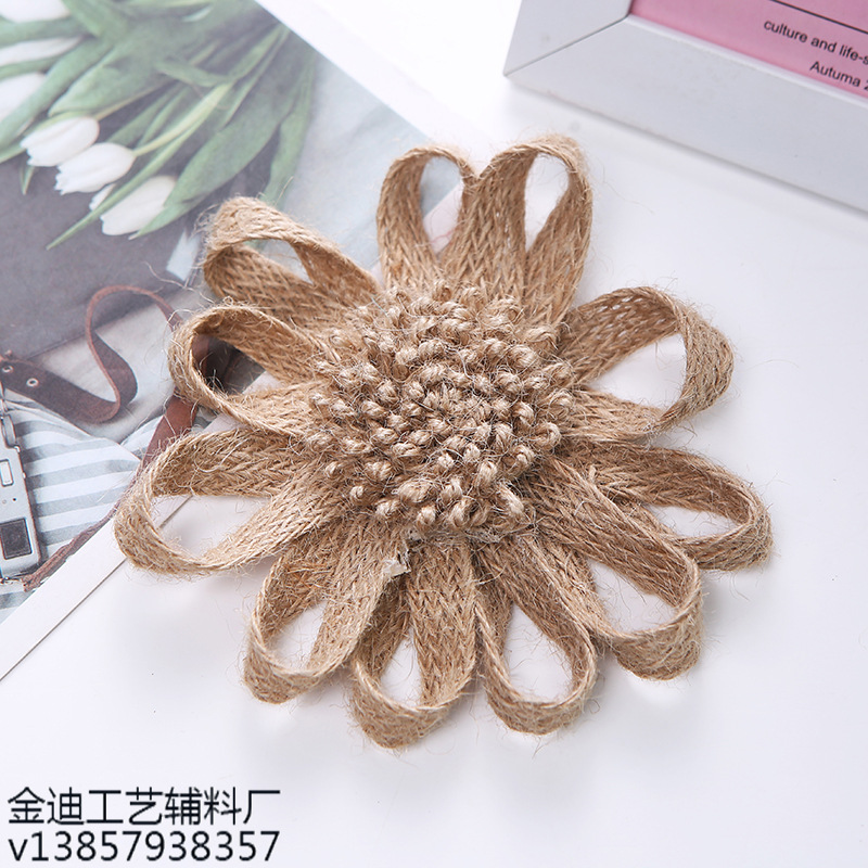 Venta directa de fábrica cross-border exclusivo tela hecha a mano arcos DIY ropa hecha a mano sombreros decoración flores personalizado Specification image
