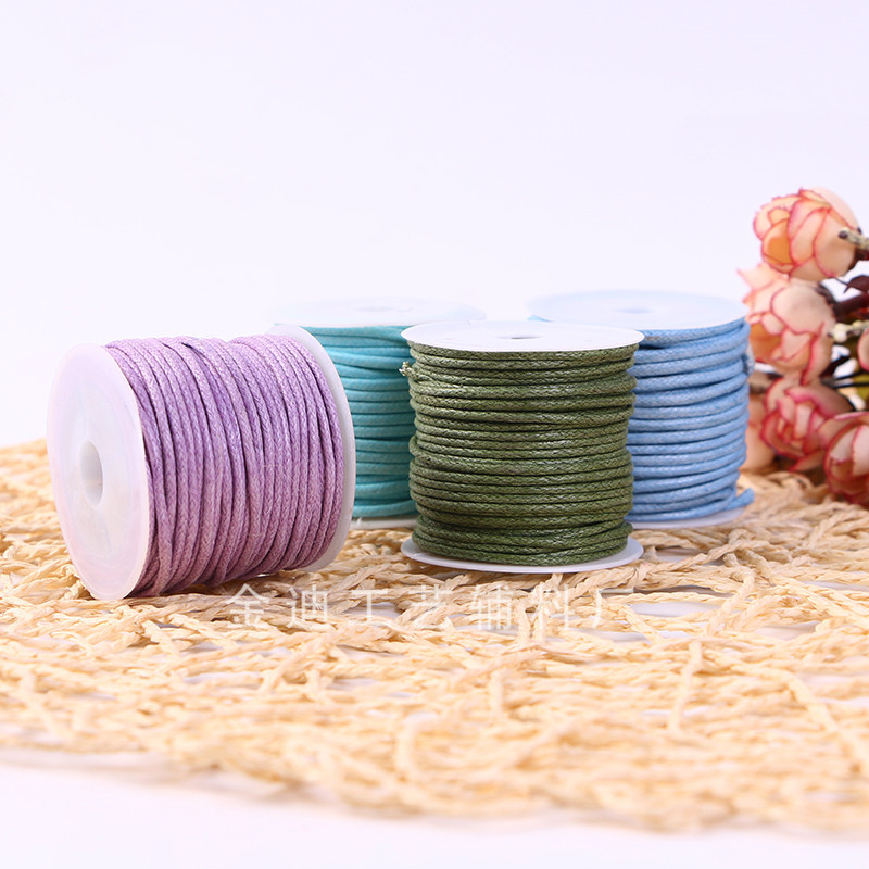 Manufacturers Direct Sales For Cross-Border Color Bright Line Korean Wax Line 1.5/2Mm Environmental Protection Diy Wax Rope Hand-Woven details Picture