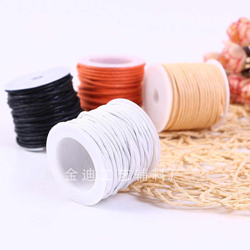 Manufacturers Direct Sales For Cross-Border Color Bright Line Korean Wax Line 1.5/2Mm Environmental Protection Diy Wax Rope Hand-Woven Specification drawing