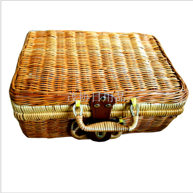 Rattan box portable imitation rattan basket Exquisite grass woven rattan basket