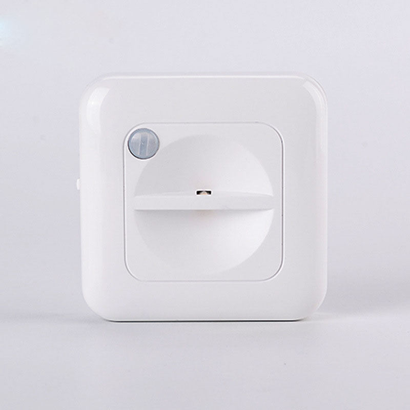Creative new light-controlled human body sensing night light novel magnet bedroom bedside lamp LED square night light