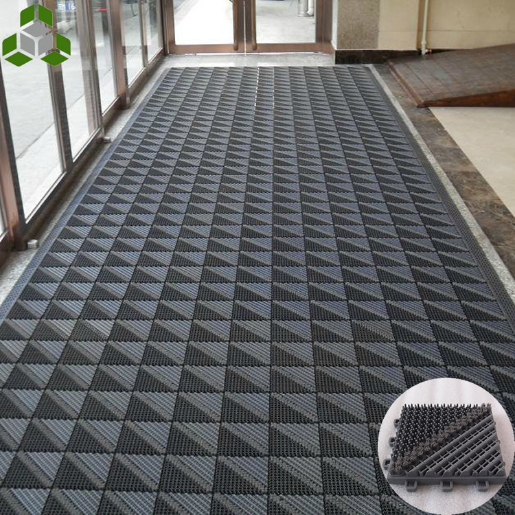 Outdoor three-in-one floor mat splicing combination anti-slip dust carpet hotel door door scraping dust mat foot mat