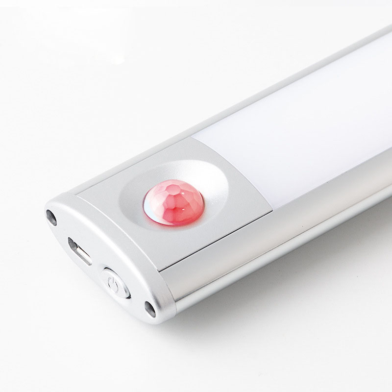 New hot style light-controlled body sensor cabinet lamp PIR long USB charging cabinet lamp report details Picture