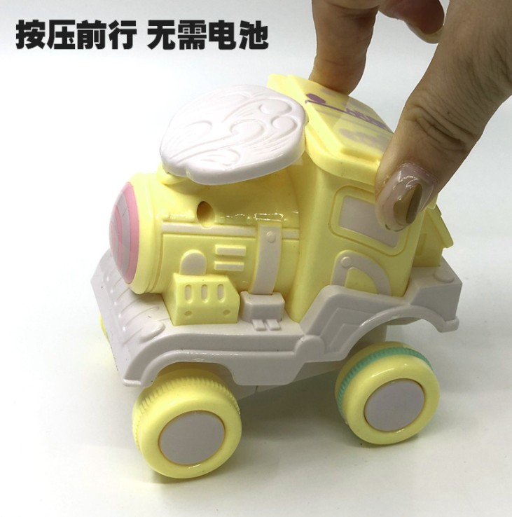 压力翻滚车 儿童按压翻斗惯性车迷你玩具翻滚小火车迷你地摊玩具细节图