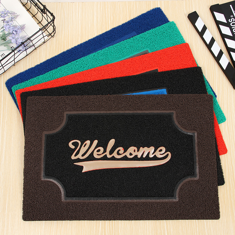 Fashion simple silk foam bottom Welcome mat floor mat Hotel hotel door dust welcome mat