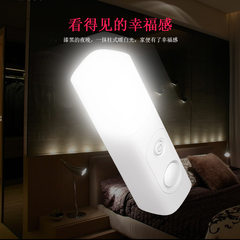 Amazon's new creative private mold sensor, simple, environmentally friendly and energy-saving led light, portable and mini details Picture
