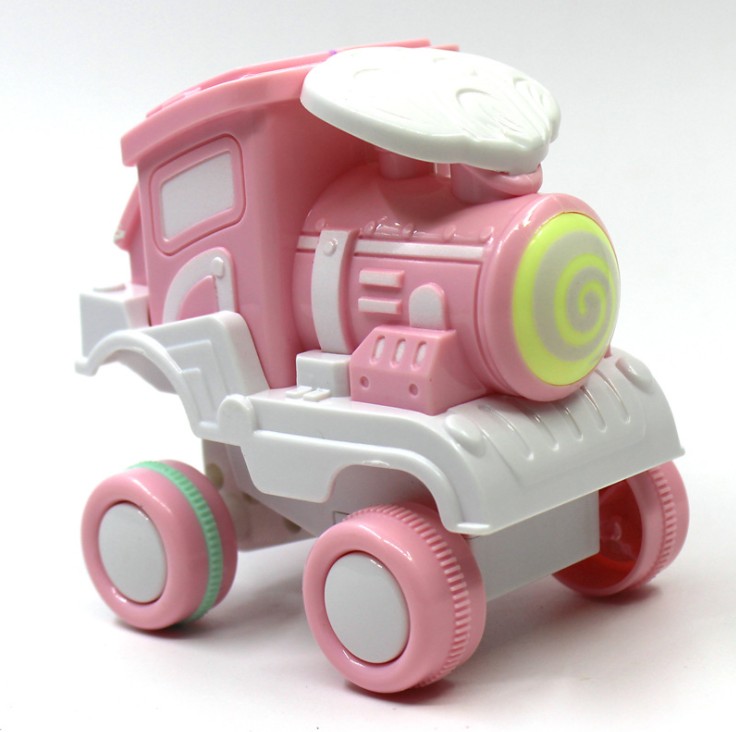 压力翻滚车 儿童按压翻斗惯性车迷你玩具翻滚小火车迷你地摊玩具产品图